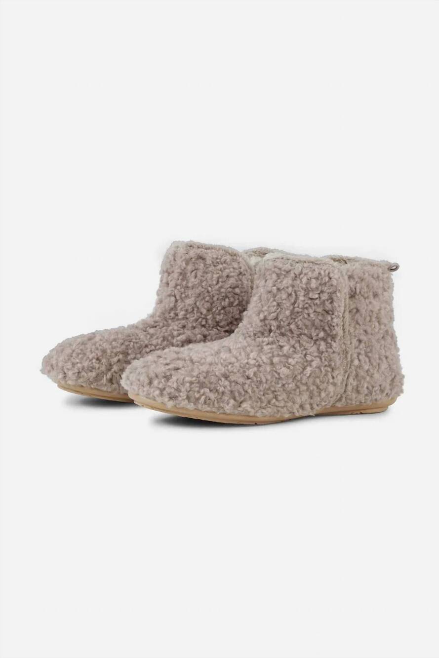 NEW ILSE JACOBSEN women's cosy ankle boots in atmosphere wheat